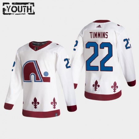 Colorado Avalanche Conor Timmins 22 2020-21 Reverse Retro Authentic Shirt - Kinderen